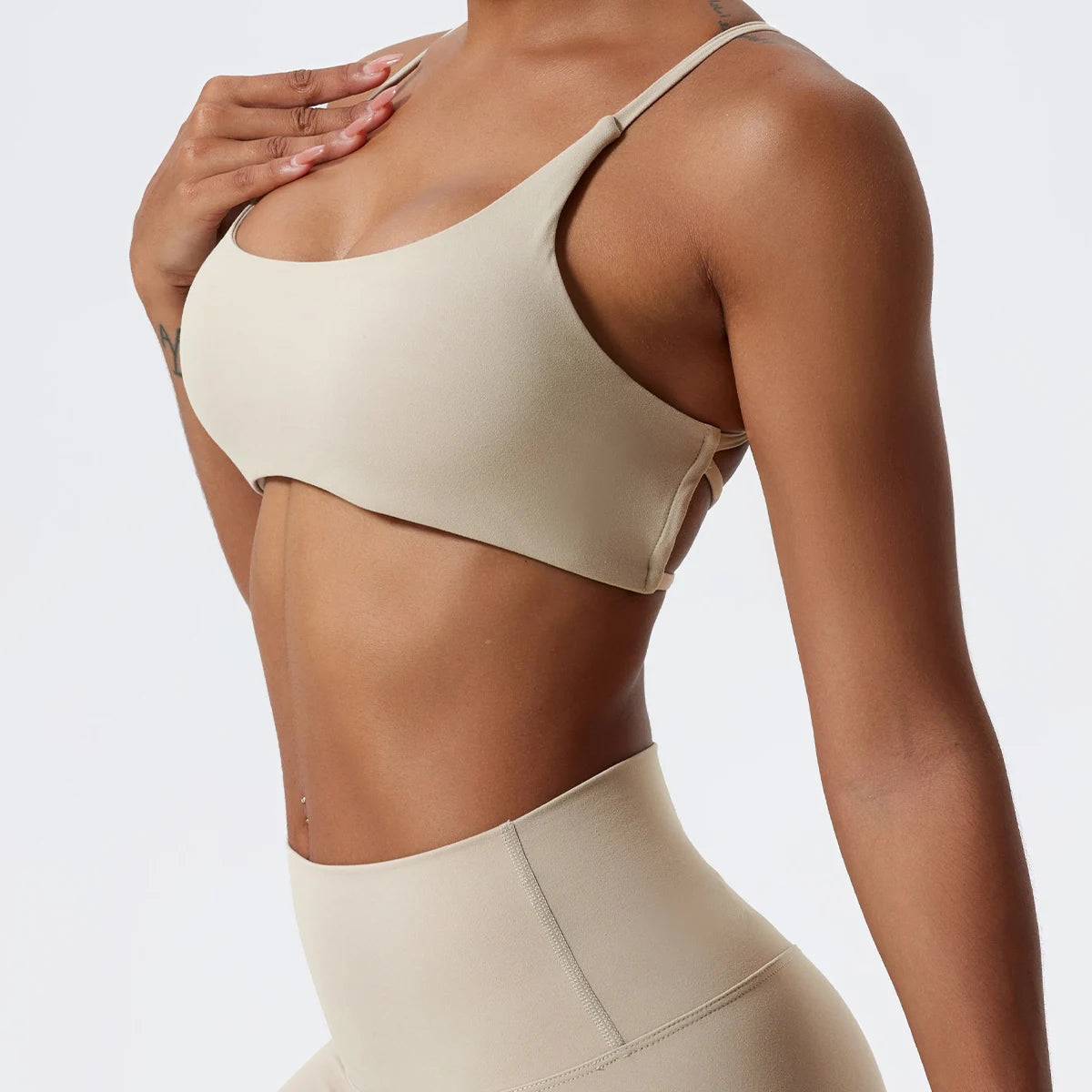 Square Neckline Workout Bra