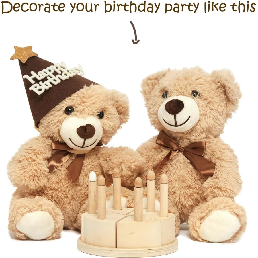 5-Piece Teddy Bear Plush Set – Valentine’s Day Gift for Her