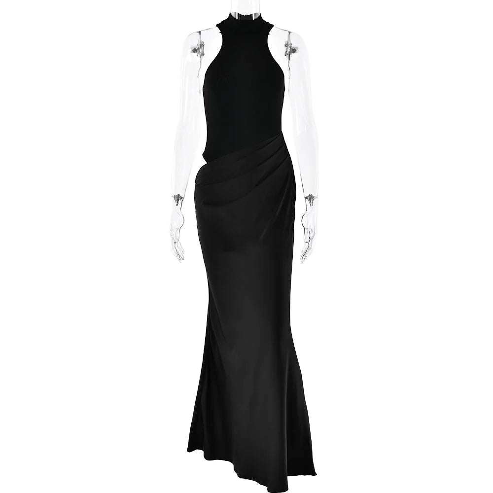 Sleeveless Cut-Out Floor-Length Dress
