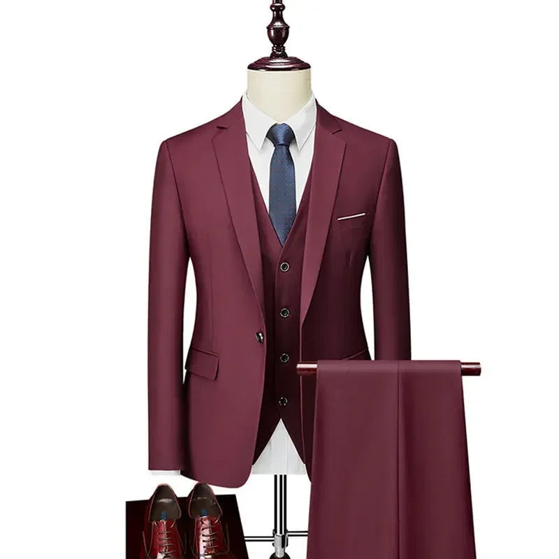Men’s 3-Piece Formal Business Suit
