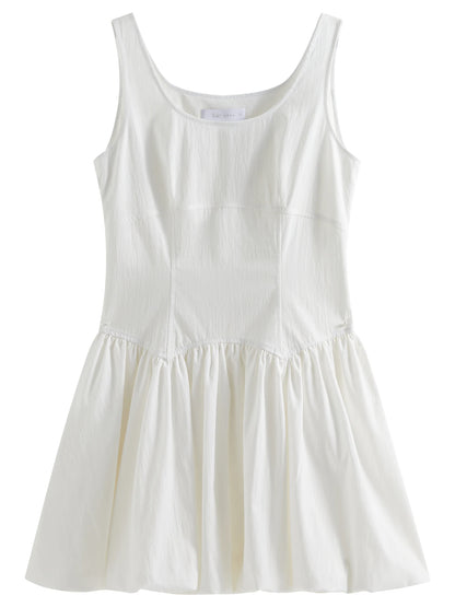 100% Cotton Sleeveless A-Line Mini Dress