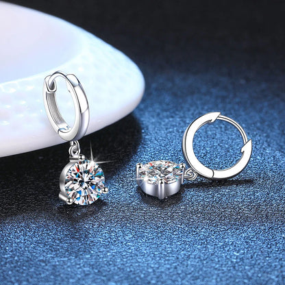 Moissanite Drop Earrings