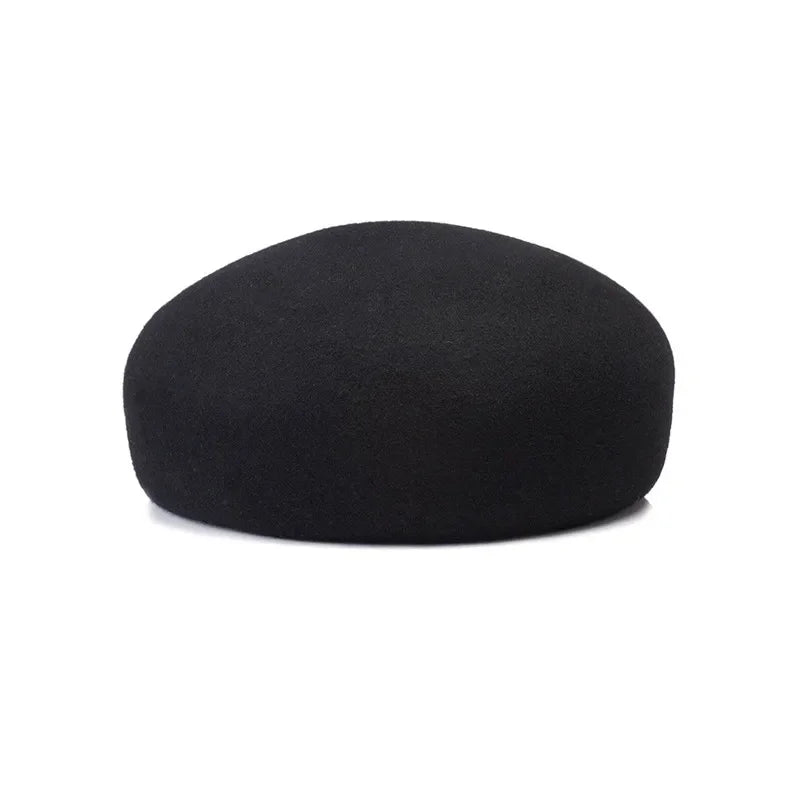 100% Wool Felt Blocked Beret Women's Hat - Christmas Gift