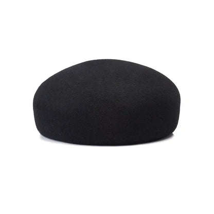 100% Wool Felt Blocked Beret Women's Hat - Christmas Gift