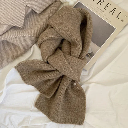 Korean Style Cashmere Knitted Scarf