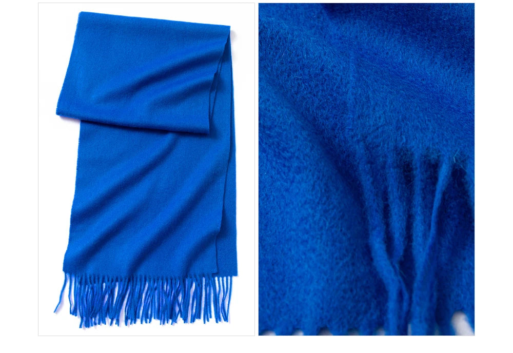 100% Wool Solid Colors Scarf