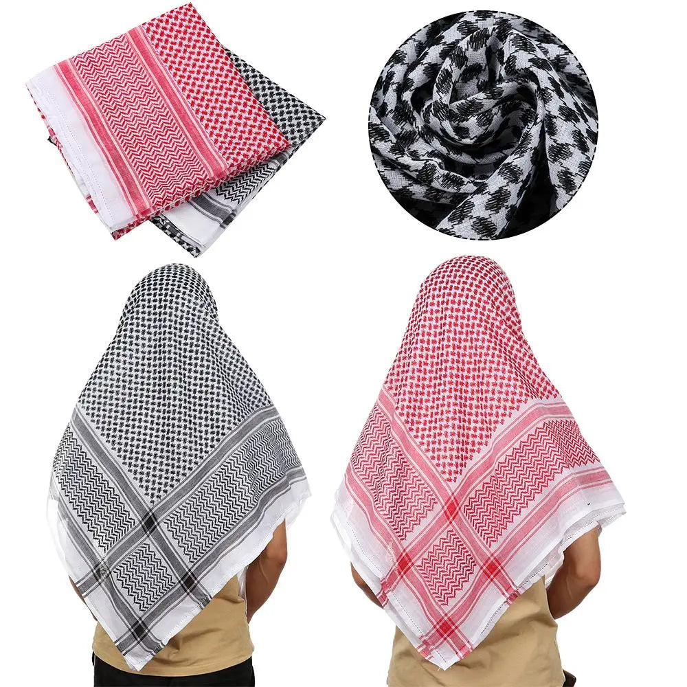 Palestinian keffiyeh Red and Black Palestinian Kuffiya