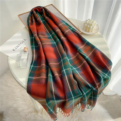 Warm Winter 200*50 CM/ 78.7*19.6 Inch Long Plaid Scarf