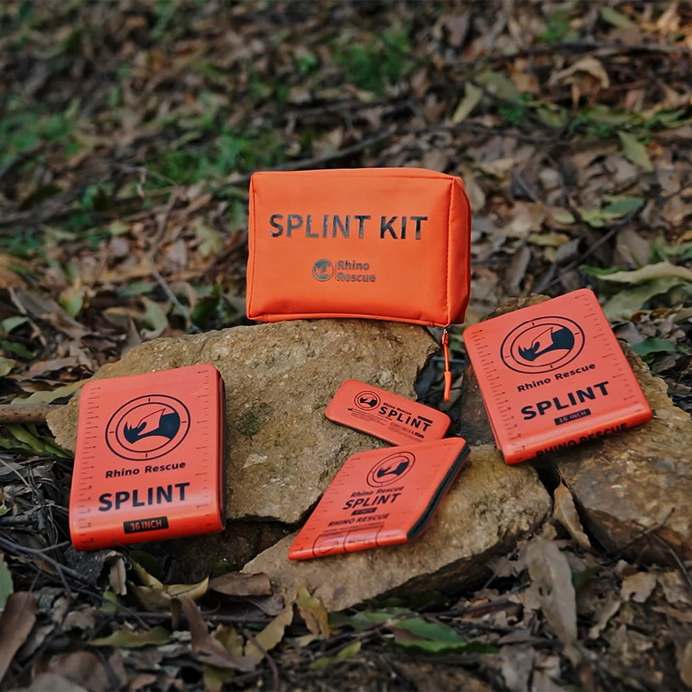 Rhino Rescue Tactical Splint Kit | 4-Pack Professional Trauma Splints