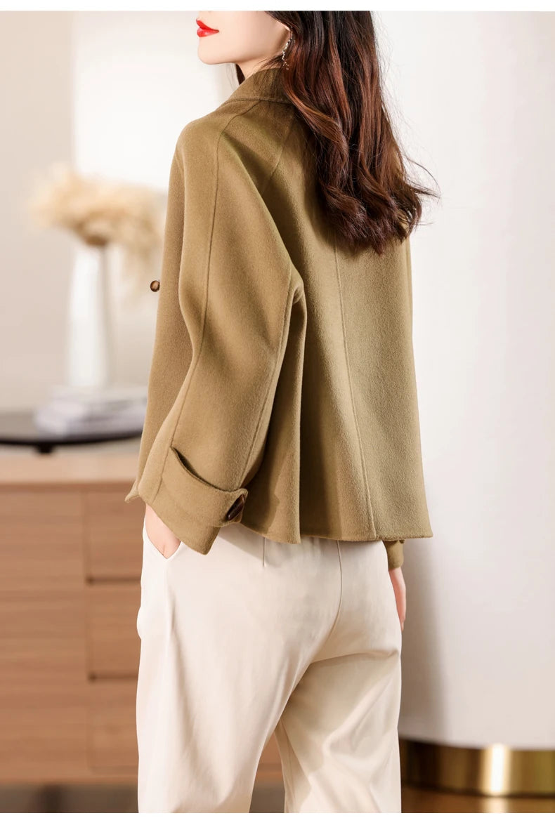 100% Pure Cashmere Thick Short Jacket