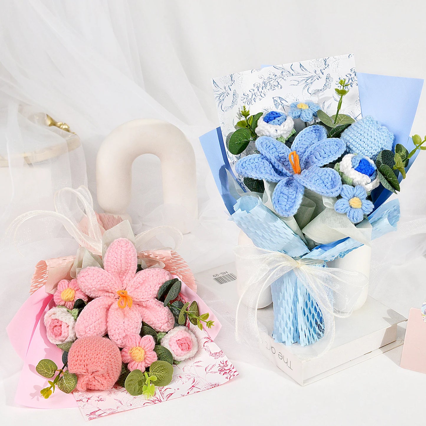 Handmade Crochet Tulip Bouquet – Valentine’s Day Gift for Her