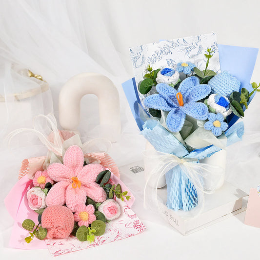 Handmade Crochet Tulip Bouquet – Valentine’s Day Gift for Her