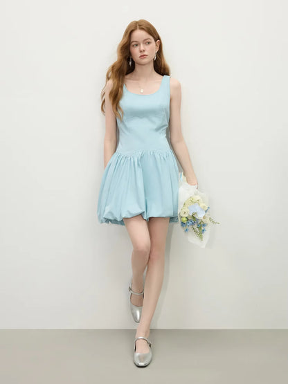 100% Cotton Sleeveless A-Line Mini Dress