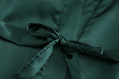 Emerald Green Bridal Party Satin Robes