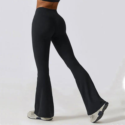 Flare Leggings High Waist Wide Leg Yoga Trousers