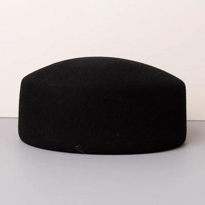 100% Wool Felt Beret Hat - Gift For Her