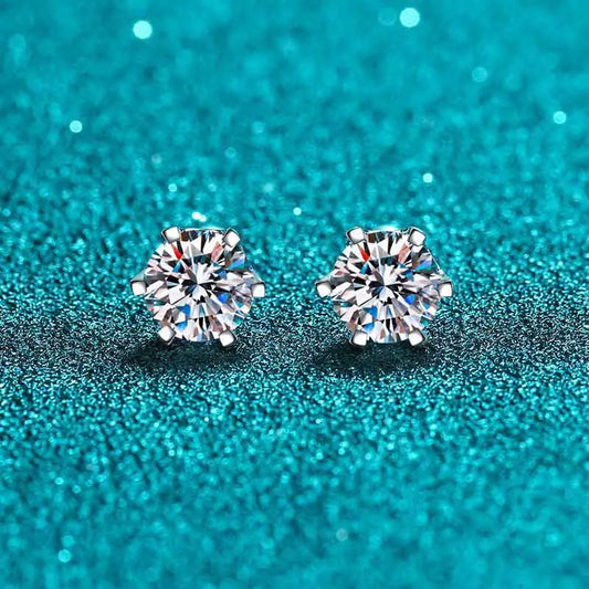 Moissanite Stud Earrings