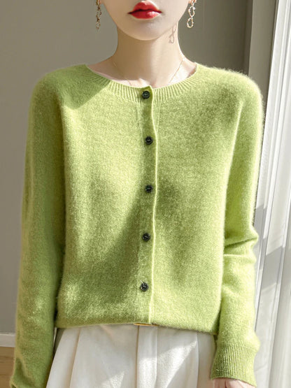 100% Merino Wool Women’s Basic Cardigan
