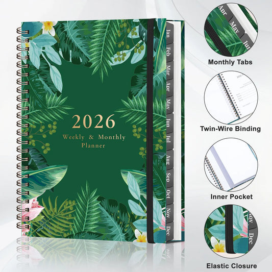 2026 Weekly & Monthly Planner - Multifunctional Business Planner