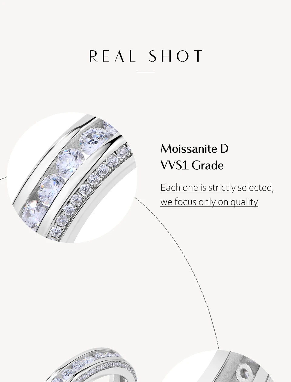 1.5 Carat Moissanite Eternity Ring - Gift For Her