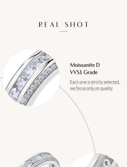 1.5 Carat Moissanite Eternity Ring - Gift For Her