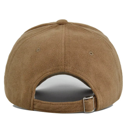 Faux Suede Baseball Cap For Men and Women