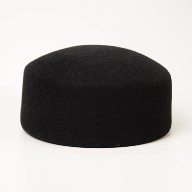 100% Wool Felt Blocked Beret Women's Hat - Christmas Gift