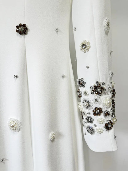 Luxury Beaded Floor-Length Formal Dress – High Street Dress