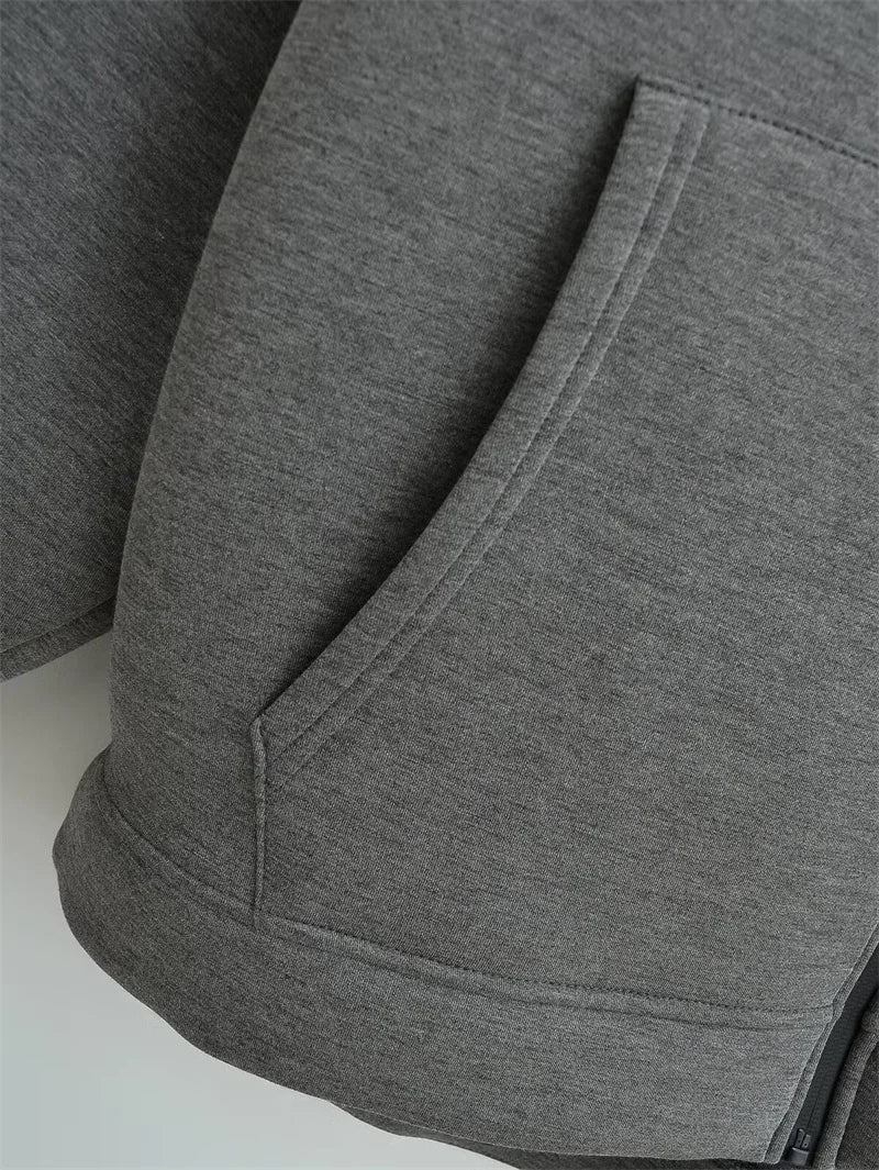 Double Pockets Oversize Hoodie Sweatshirt