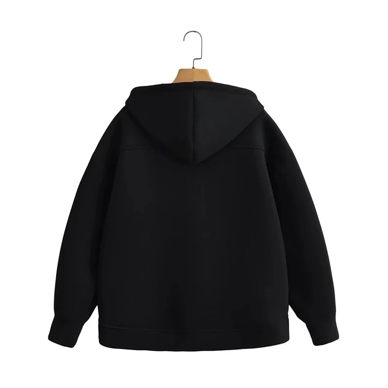 Double Pockets Oversize Hoodie Sweatshirt