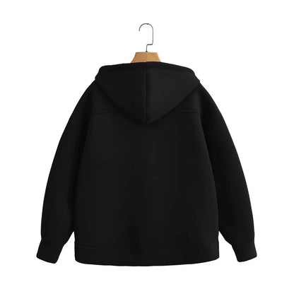 Double Pockets Oversize Hoodie Sweatshirt