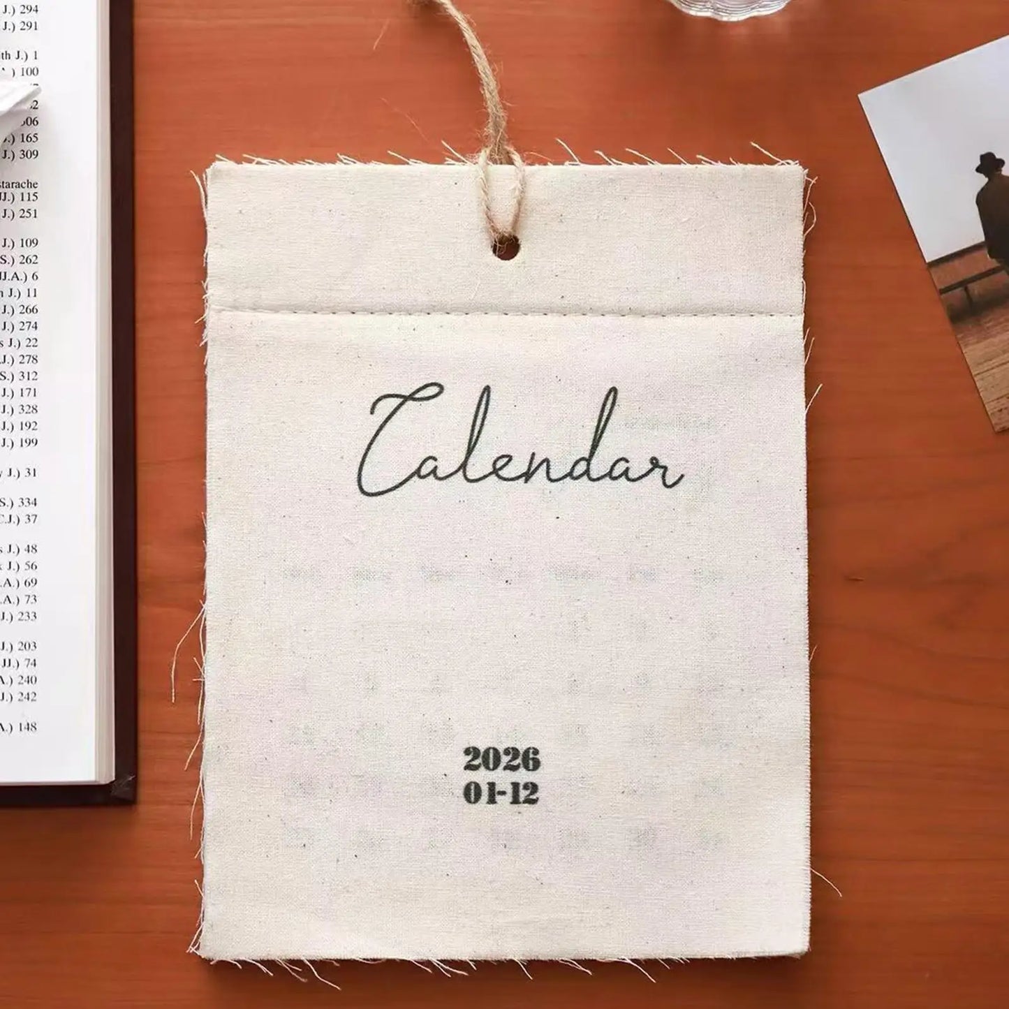 2026 Fabric Wall Calendar - 12-Month Home, Office Calendar