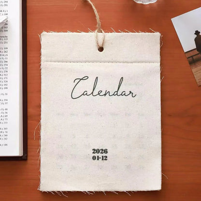 2026 Fabric Wall Calendar - 12-Month Home, Office Calendar
