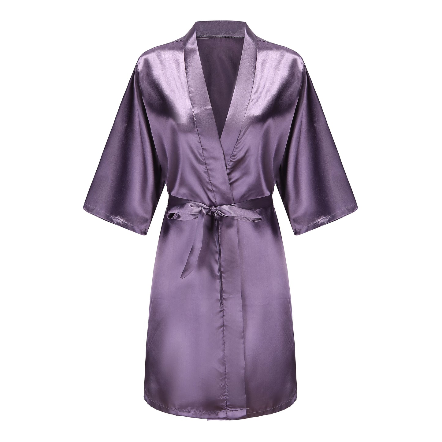 Royal Purple Bridal Party Satin Robes