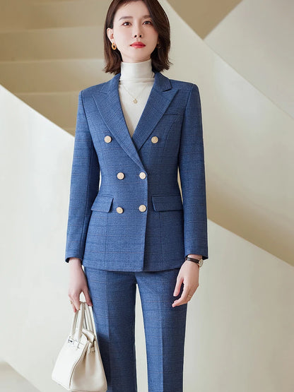 Plaid Formal Women's Suit