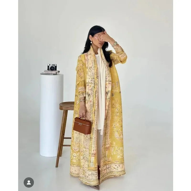 Open Printed Cardigan Abaya – Modest Cardigan