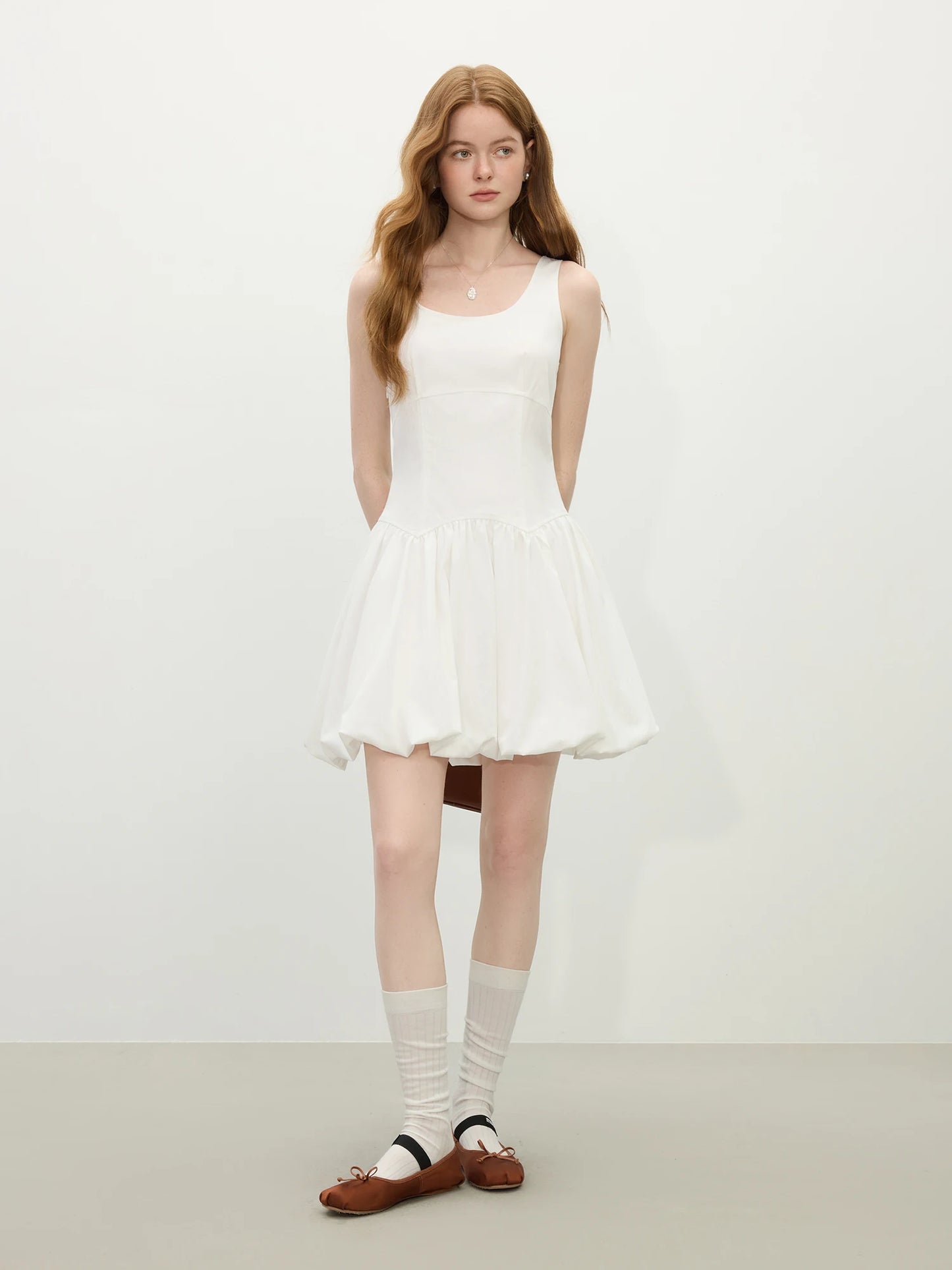 100% Cotton Sleeveless A-Line Mini Dress