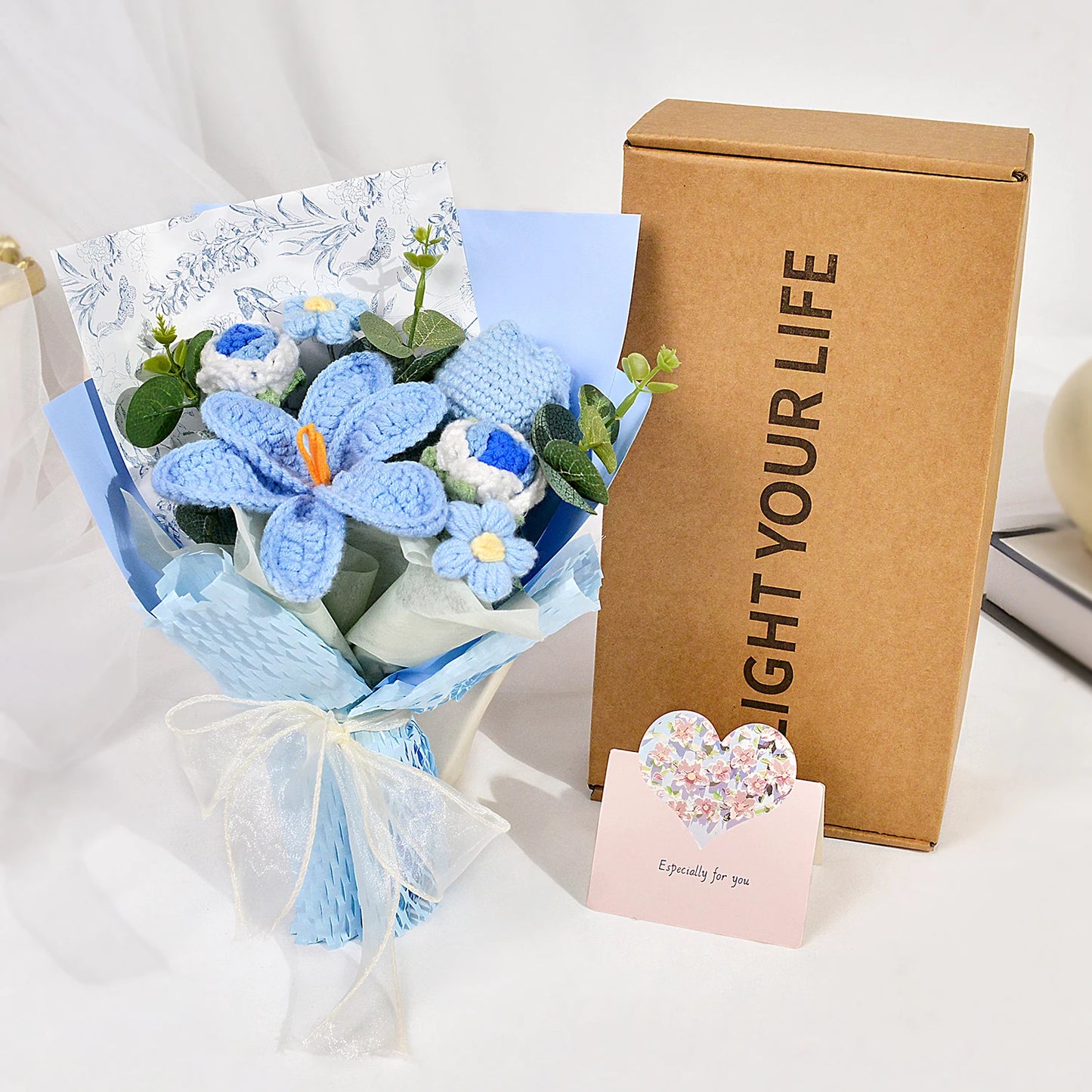 Handmade Crochet Tulip Bouquet – Valentine’s Day Gift for Her