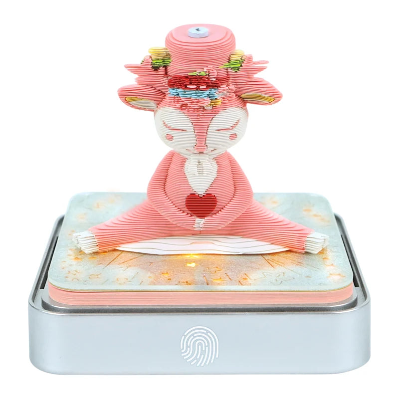 3D Time Piece 2026 Calendar With Light - Gift for Christmas