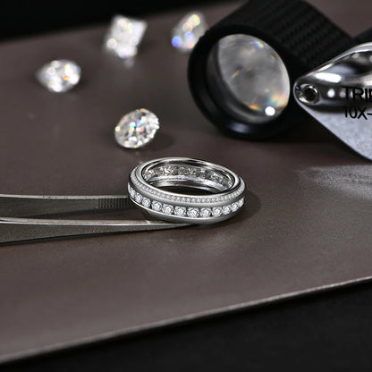 1.5 Carat Moissanite Eternity Ring - Gift For Her