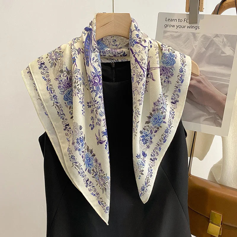 Pure Cotton Luxury Designs Square Scarf