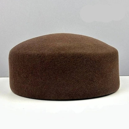100% Wool Felt Beret Hat - Gift For Her