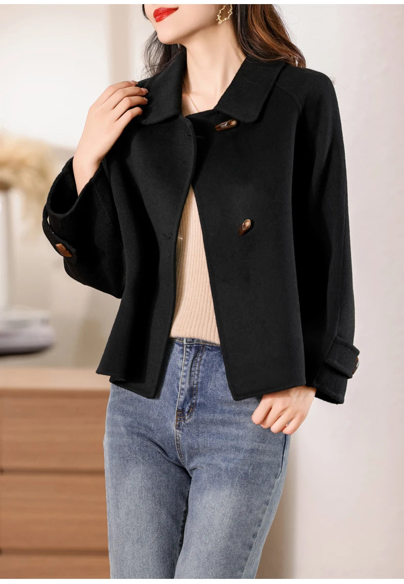 100% Pure Cashmere Thick Short Jacket