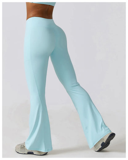 Flare Leggings High Waist Wide Leg Yoga Trousers