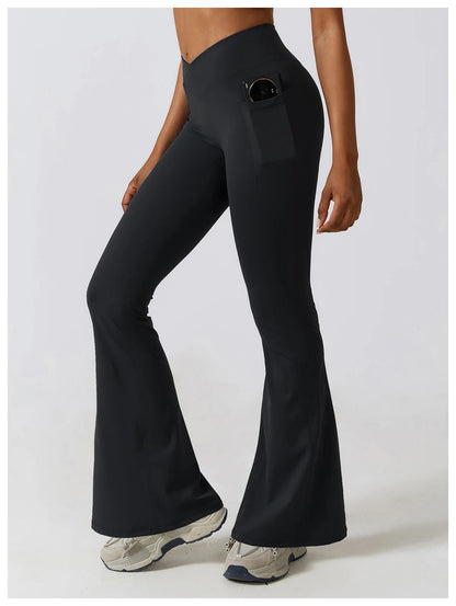 Flare Leggings High Waist Wide Leg Yoga Trousers