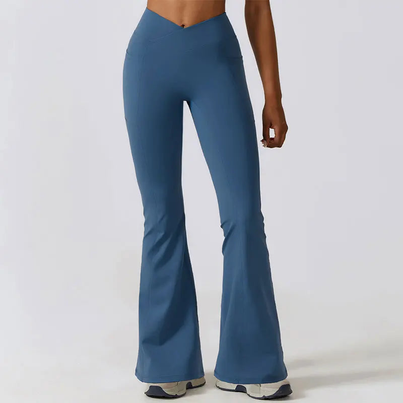 Flare Leggings High Waist Wide Leg Yoga Trousers