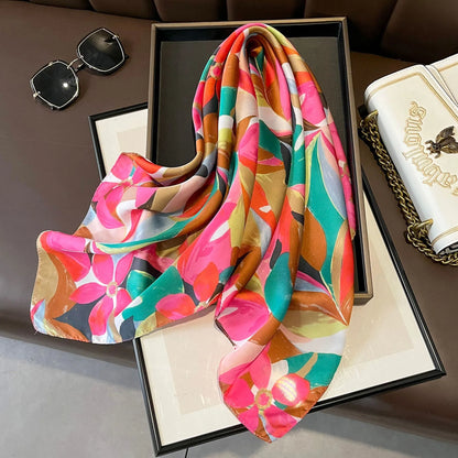 Square Scarf Hair Bag Band Neckerchief