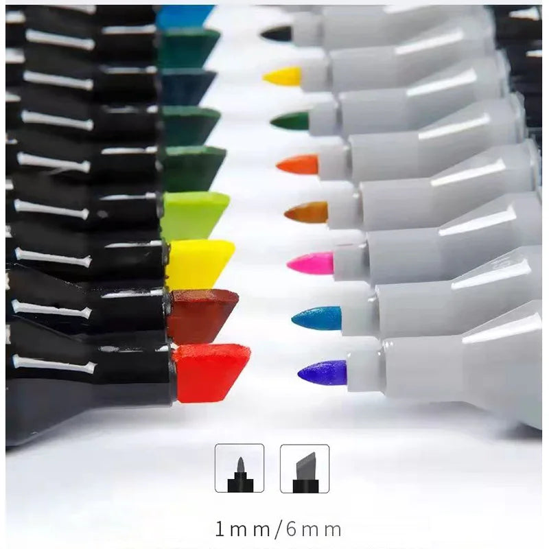 Double-Sided Oily Markers Set