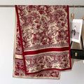 Trees Print Double-sided Cashmere Pashmina Scarf