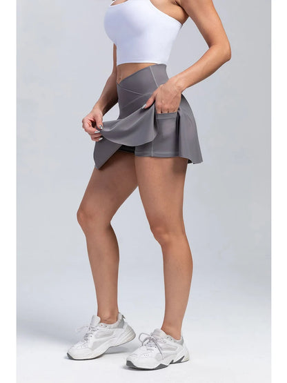 V Waist Workout Skirt with Pockets